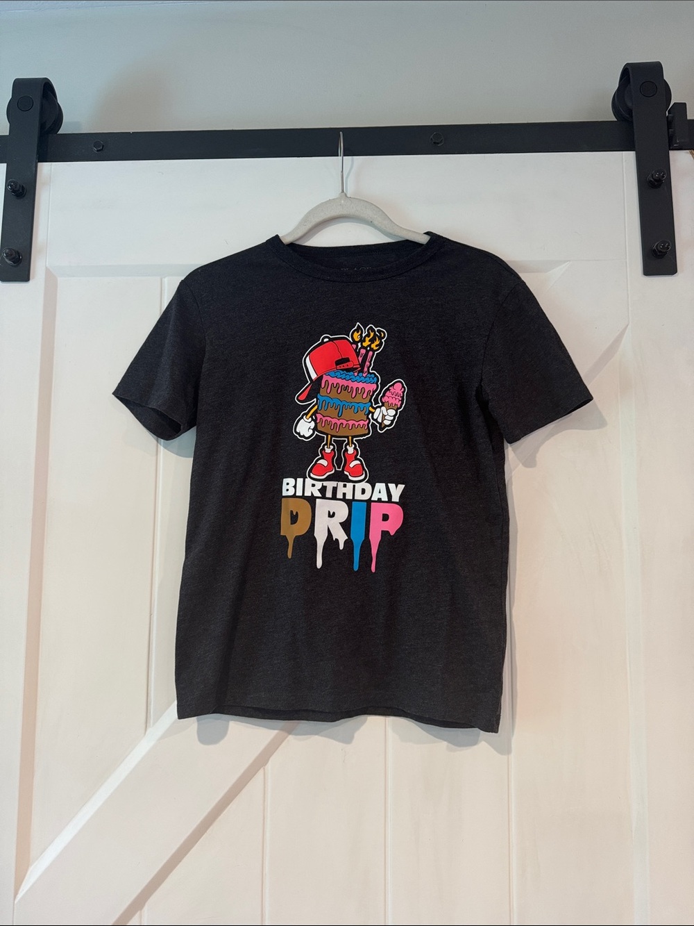 The Children's Place Black 'Birthday Drip' Graphic Tee